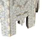 Bone And Mother Of Pearl Side Table - Berbere Imports