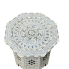 Bone And Mother Of Pearl Side Table - Berbere Imports