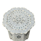 Bone And Mother Of Pearl Side Table - Berbere Imports