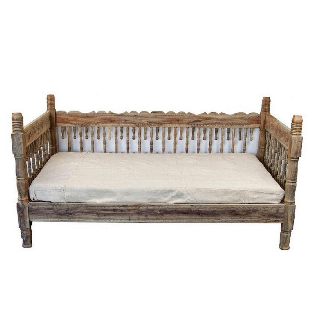 Indian Wooden Daybed - Berbere Imports