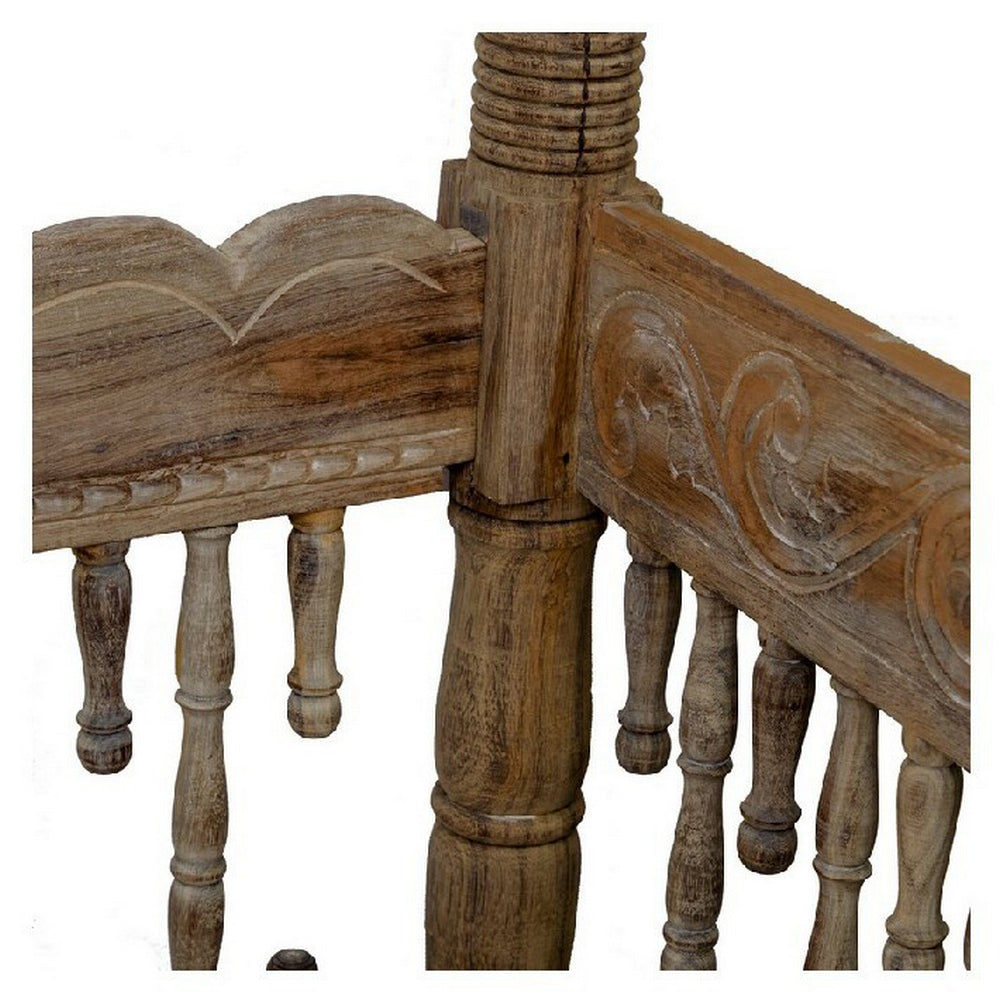 Indian Wooden Daybed - Berbere Imports