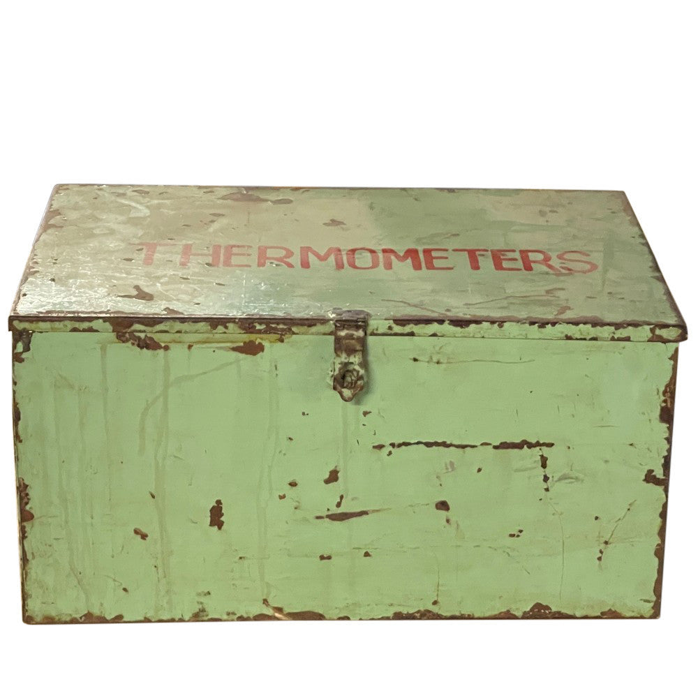 Antique Metal Storage Trunk - Berbere Imports