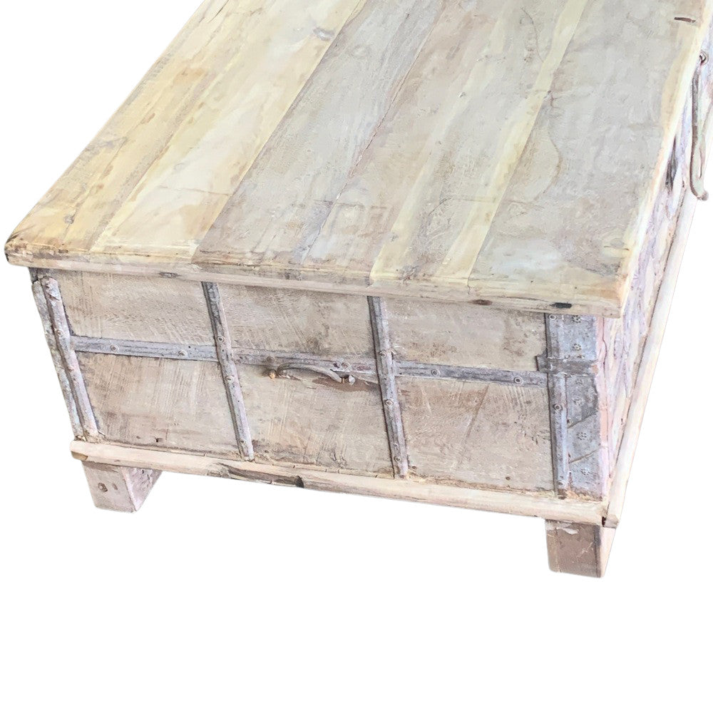 Vintage Indian Pitara Box Coffee Table - Berbere Imports