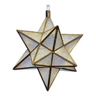 Moroccan Frosted Glass Star Lantern -Medium - Berbere Imports