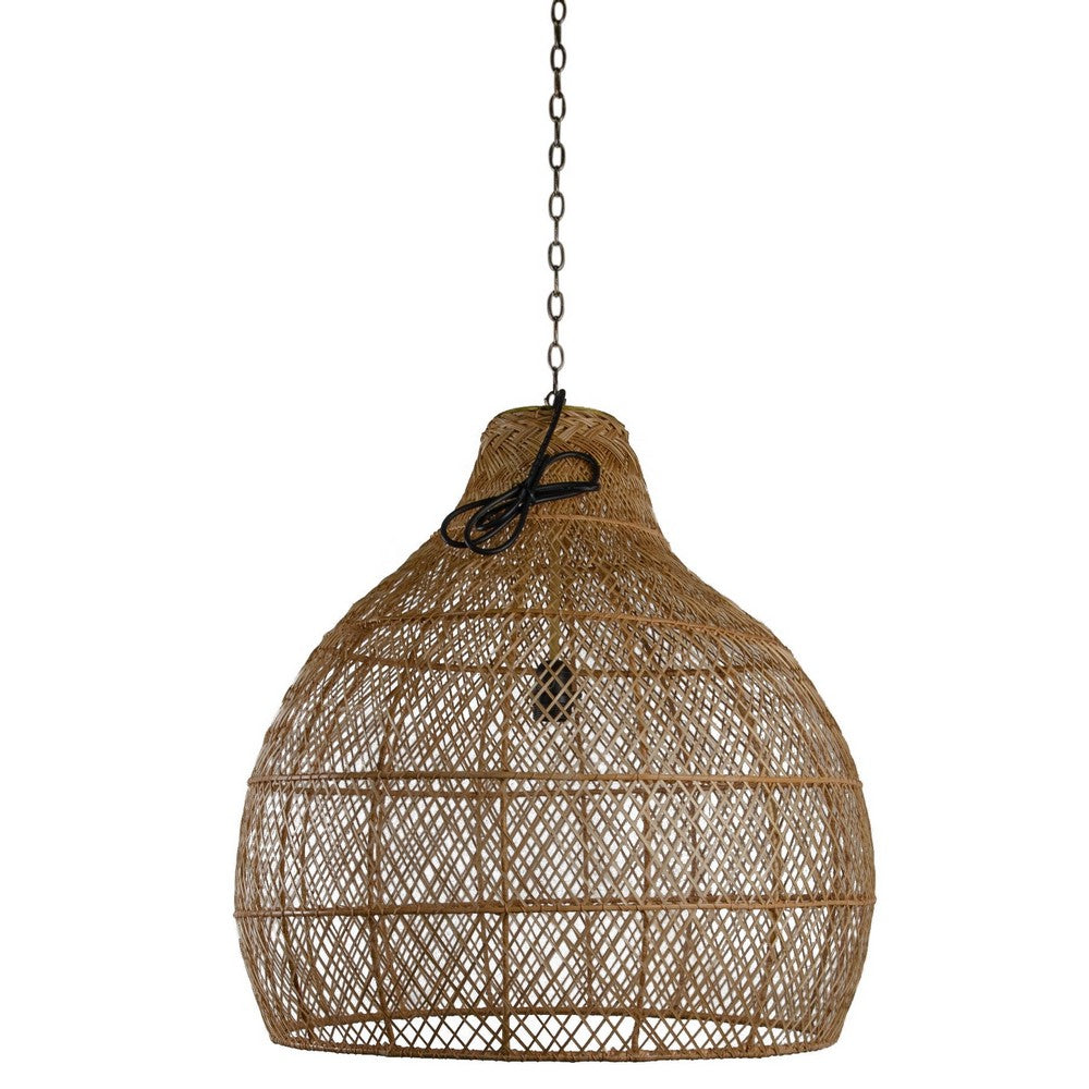 Thai Faux Rattan Lantern - Berbere Imports
