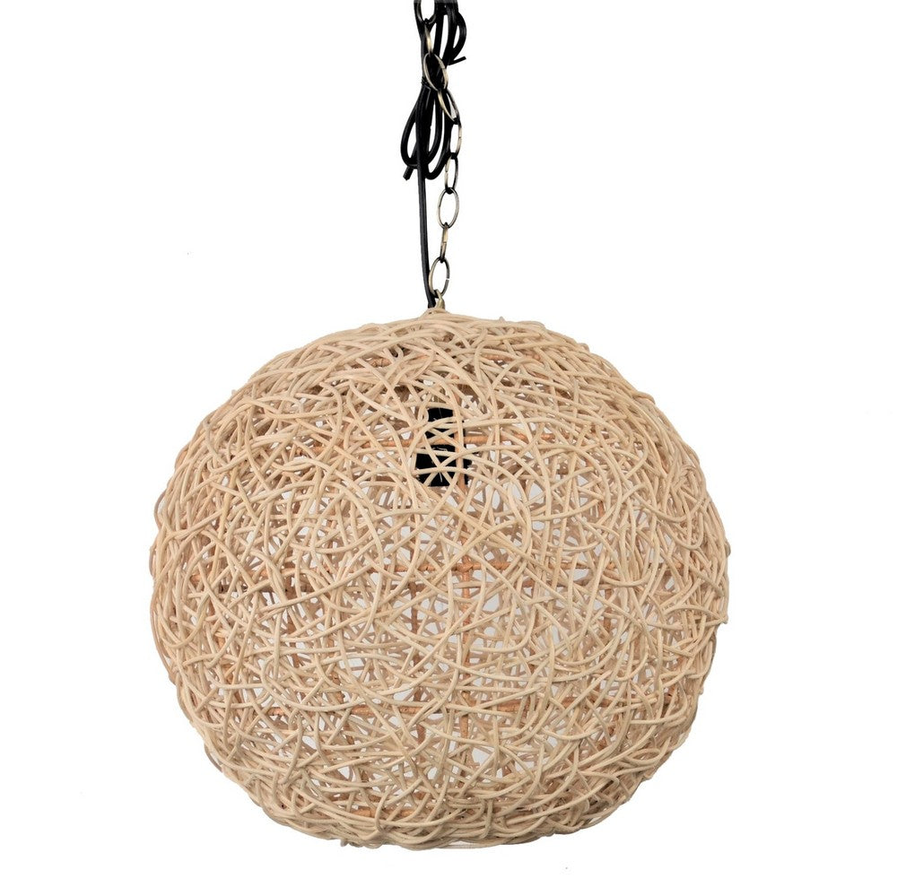 Thai Faux Rattan Lantern - Berbere Imports