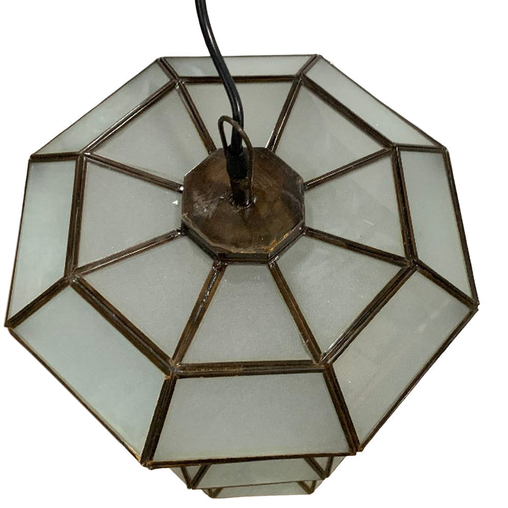 Hourglass Pendant Light - Frosted - Berbere Imports