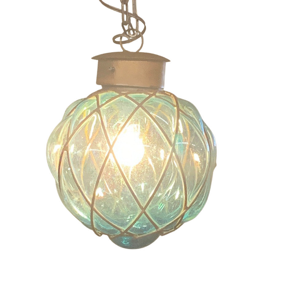 Mexican Blue Pendant Light - Wired - Berbere Imports