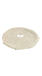 Indonesian Cloth Pendant - Pear Fringed Natural Medium - Berbere Imports