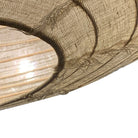 Indonesian Cloth Pendant - Ufo Fringed Natural Large - Berbere Imports