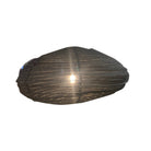 Indonesian Cloth Pendant - Oval Unfringed Black Large - Berbere Imports