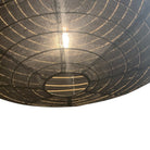 Indonesian Cloth Pendant - Oval Unfringed Black Large - Berbere Imports