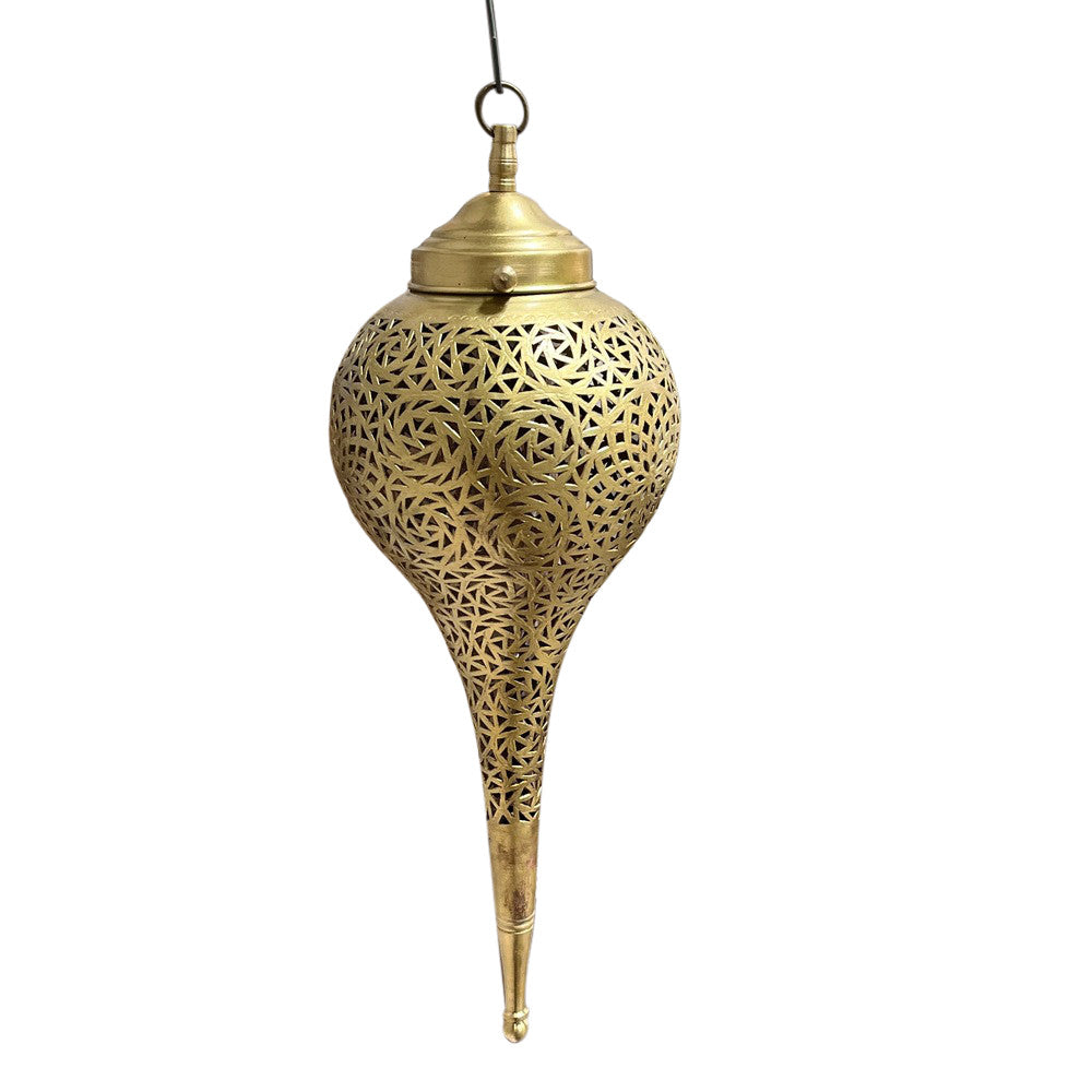 Brass Teardrop Lantern - Small - Berbere Imports