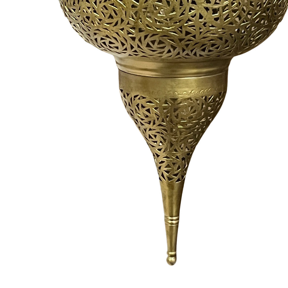 Brass Teardrop Lantern - Medium - Berbere Imports