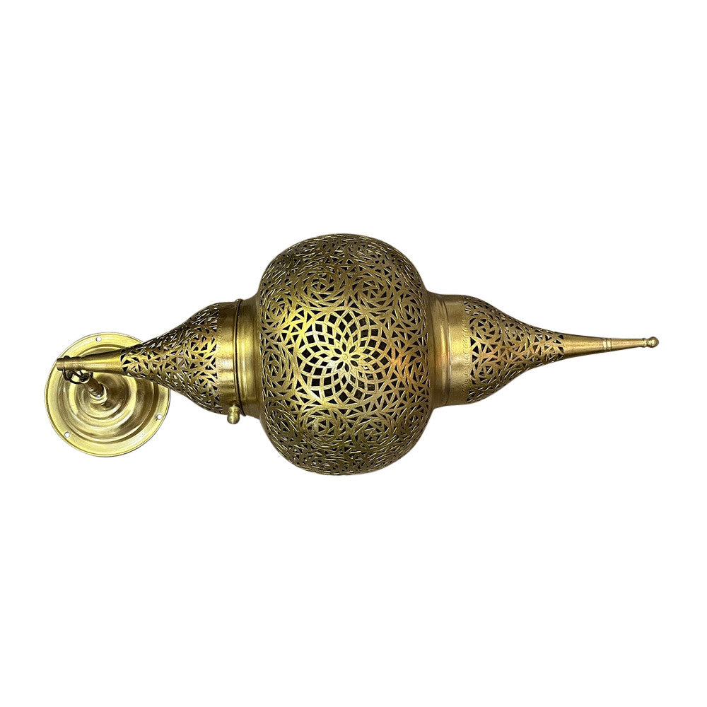 Brass Teardrop Lantern - Medium - Berbere Imports