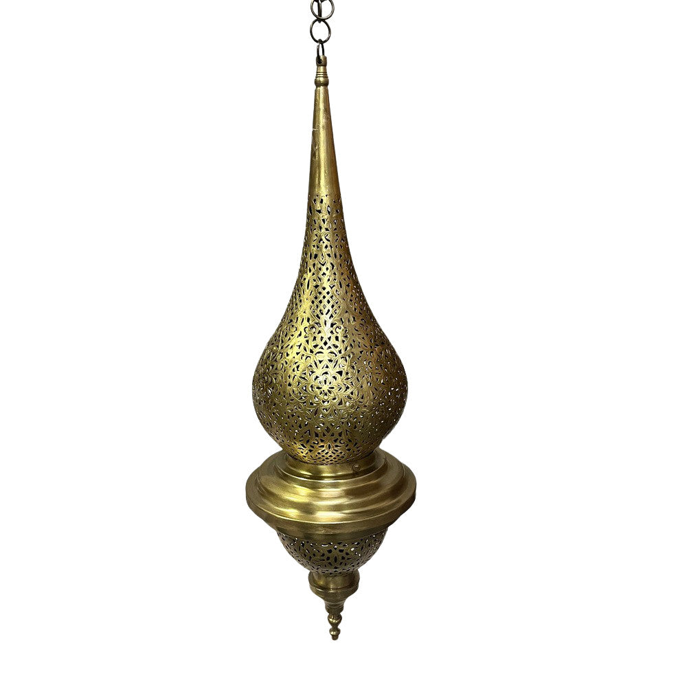 Brass Teardrop Lantern - Large - Berbere Imports