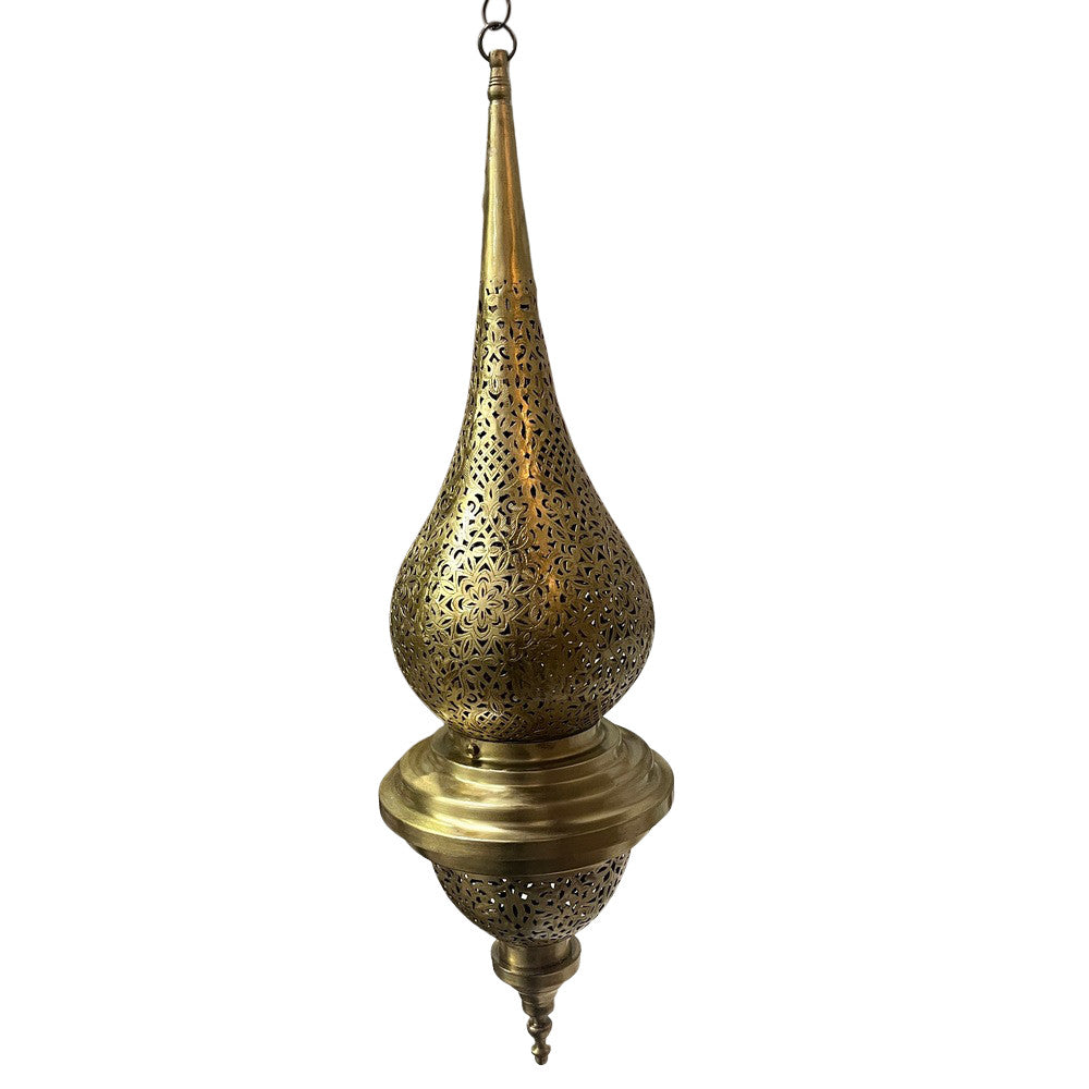 Brass Teardrop Lantern - Large - Berbere Imports