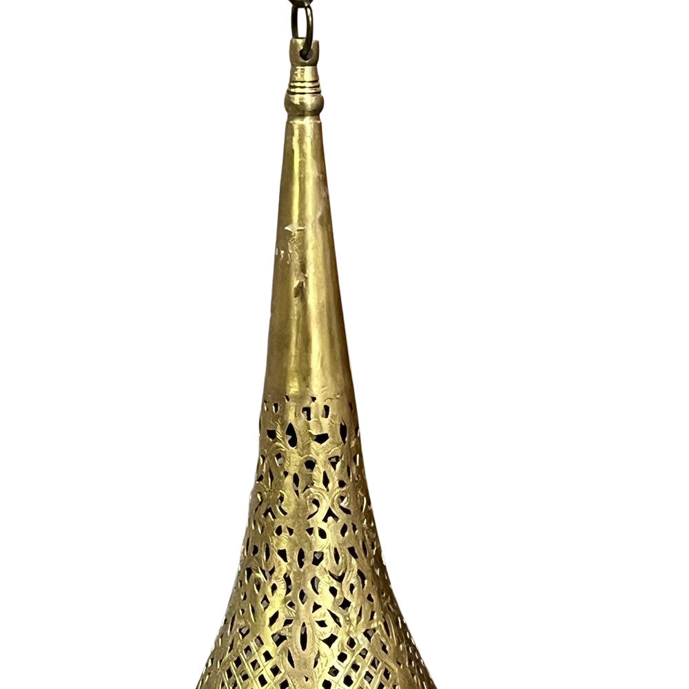 Brass Teardrop Lantern - Large - Berbere Imports