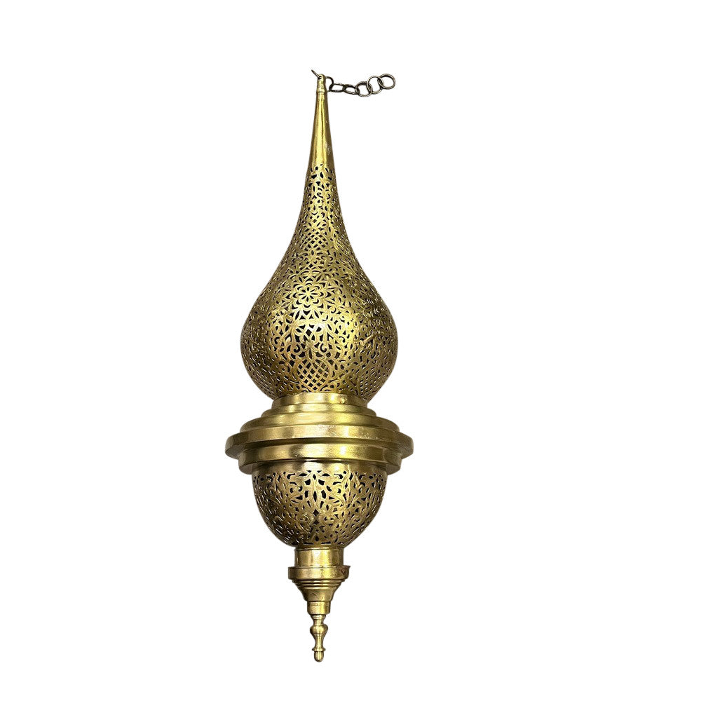 Brass Teardrop Lantern - Large - Berbere Imports