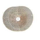 Indonesian Rattan Kidney-Shaped Lantern - Small - Berbere Imports