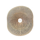 Indonesian Rattan Kidney-Shaped Lantern - Medium - Berbere Imports