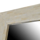 Xl. Rectangular Bone Mirror - Berbere Imports