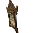 Syrian Carved Arch Mother Of Pearl And Bone Inlay Mirror - Berbere Imports