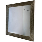 Moroccan Square Silver Mirror - Berbere Imports