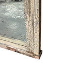 Antique Indian Carved Wooden Mirror - Berbere Imports