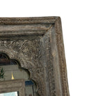 Antique Indian Carved Wooden Mirror - Berbere Imports