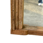 Antique Indian Carved Wooden Mirror - Berbere Imports