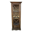 Chinese Wooden Glass Door Cabinet - Berbere Imports