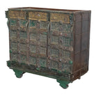 Carved Vintage Indian Dowry Chest - Berbere Imports