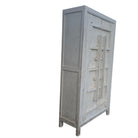 Rustic 2-Door Elm Wood Armoire  - Berbere Imports