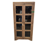 Wood And Glass Cabinet - Berbere Imports