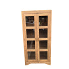 Wood And Glass Cabinet - Berbere Imports