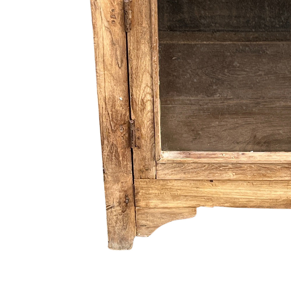 Wood And Glass Cabinet - Berbere Imports