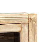 Wood And Glass Cabinet - Berbere Imports