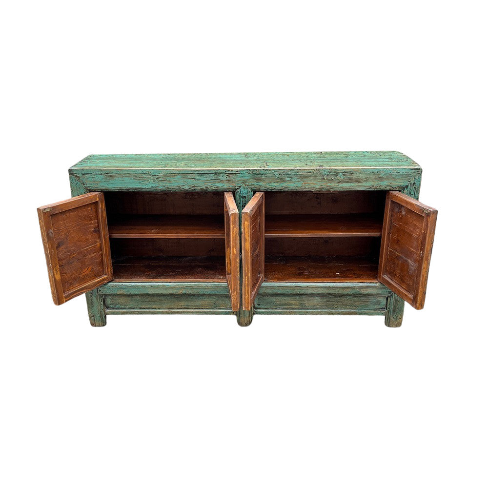 Chinese Distressed Lacquered Cabinet - Berbere Imports