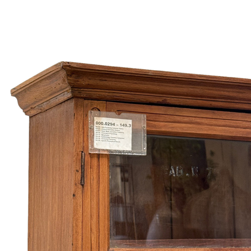 Vintage Indian Cabinet With Glass Doors - Berbere Imports