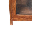 Vintage Indian Cabinet With Glass Doors - Berbere Imports