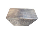 2-Door Wooden Distressed Black Cabinet - Berbere Imports