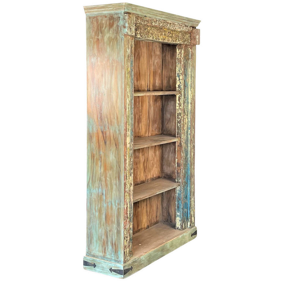 Vintage Indian Wooden Bookshelf - Berbere Imports