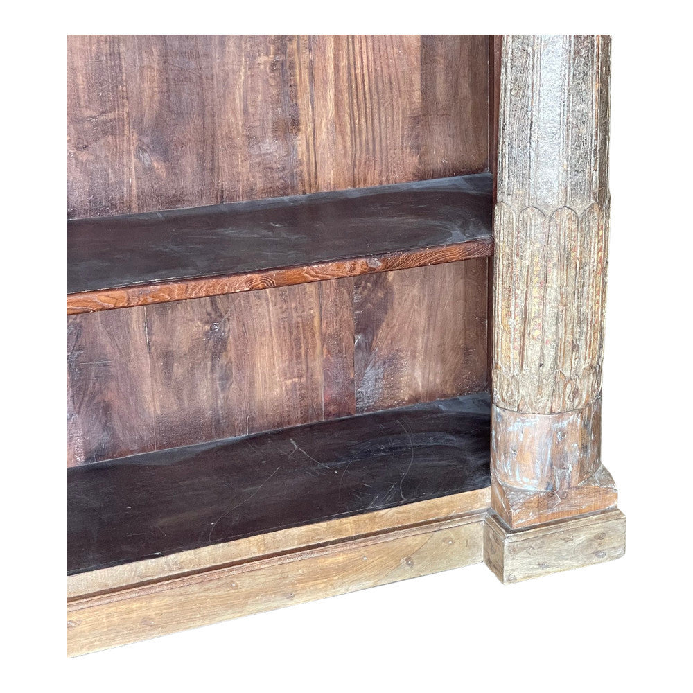 Vintage Indian Wooden Bookcase - Berbere Imports