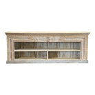 Vintage Indian Carved Wooden Bookshelf - Berbere Imports