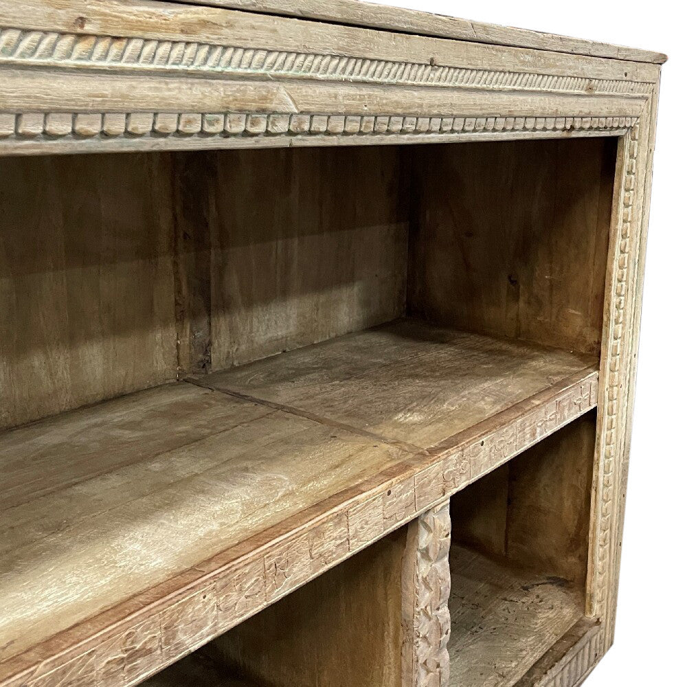 Wooden Cabinet With Shelving - Berbere Imports