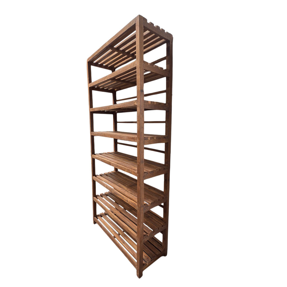 Vintage Indian Wooden Bookshelf - Berbere Imports