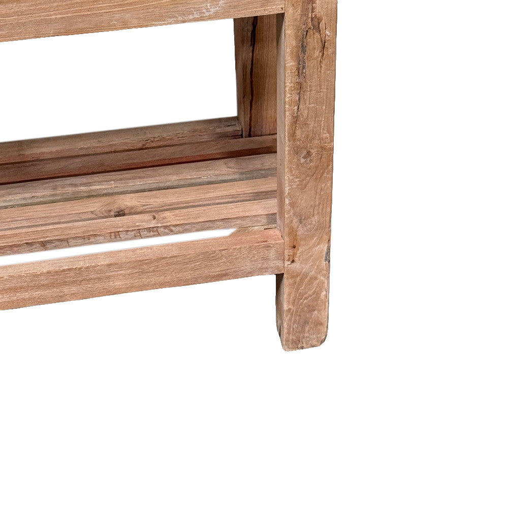 Vintage Indian Wooden Bookshelf - Berbere Imports