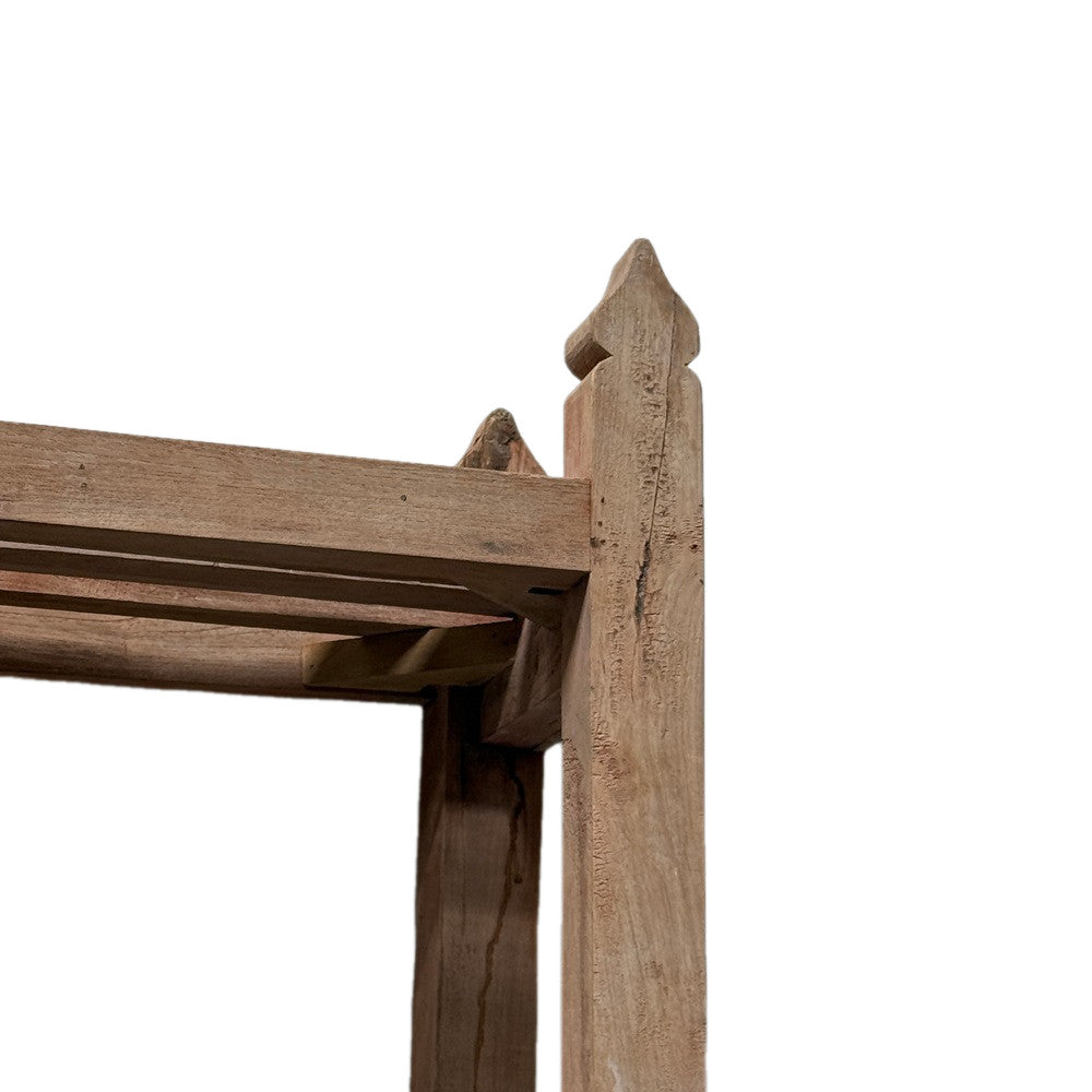 Vintage Indian Wooden Bookshelf - Berbere Imports