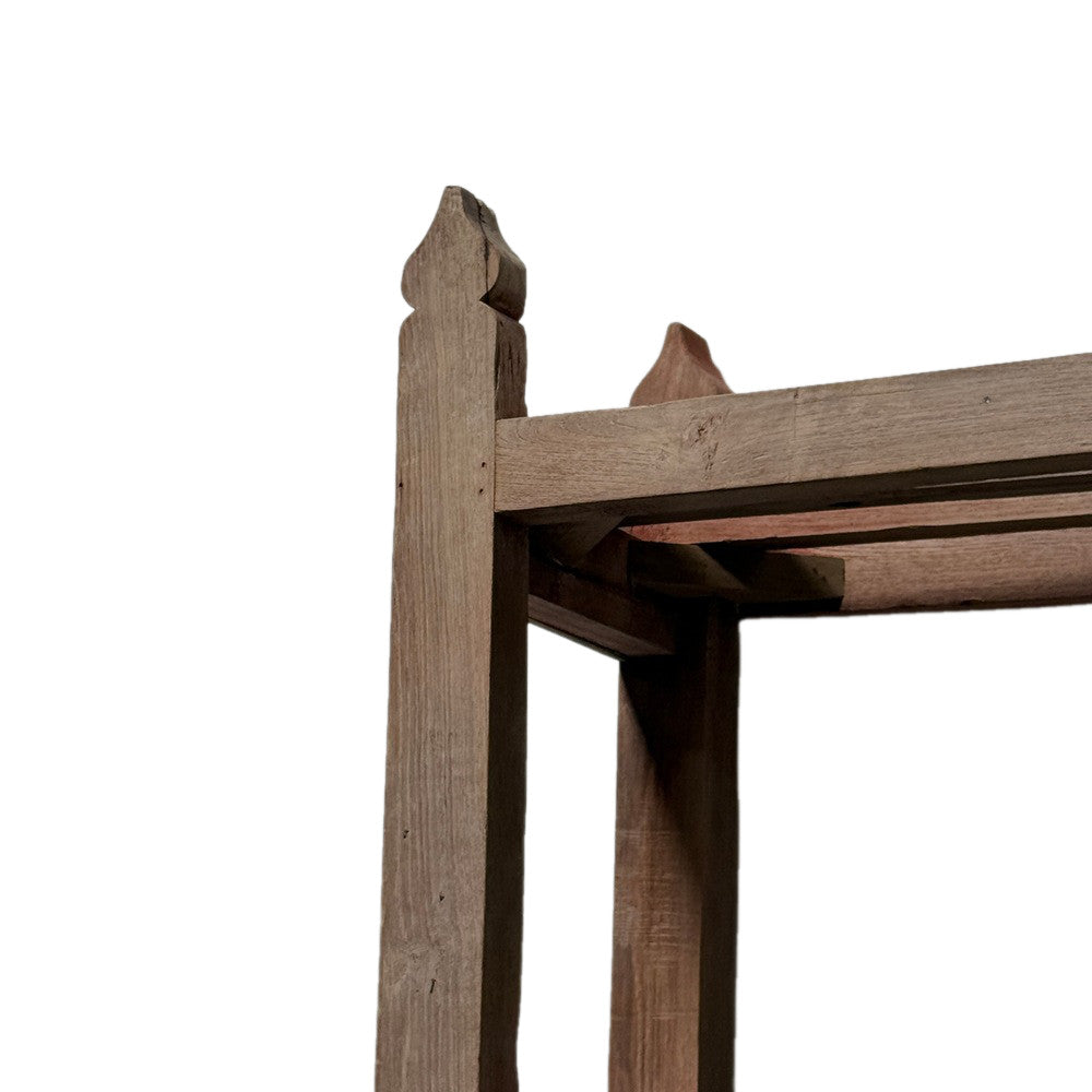 Vintage Indian Wooden Bookshelf - Berbere Imports